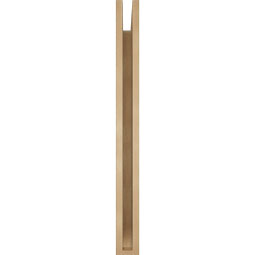 Ekena Millwork - BKTUR035X32X38WTL06RCPR - Timberthane Faux Wood Westlake Style Bracket, Slat Ends, 3 1/2"W x 32"D x 38"H, Primed Tan