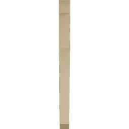 Ekena Millwork - BKTUR035X32X44WTL06RCPR - Timberthane Faux Wood Westlake Style Bracket, Slat Ends, 3 1/2"W x 32"D x 44"H, Primed Tan