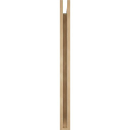 Ekena Millwork - BKTUR035X32X44WTL06RCPR - Timberthane Faux Wood Westlake Style Bracket, Slat Ends, 3 1/2"W x 32"D x 44"H, Primed Tan