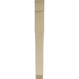 Ekena Millwork - BKTUR035X34X34WTL06RCPR - Timberthane Faux Wood Westlake Style Bracket, Slat Ends, 3 1/2"W x 34"D x 34"H, Primed Tan