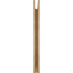 Ekena Millwork - BKTUR035X34X38WTL06RCPR - Timberthane Faux Wood Westlake Style Bracket, Slat Ends, 3 1/2"W x 34"D x 38"H, Primed Tan