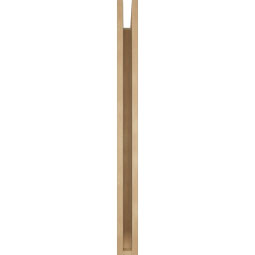 Ekena Millwork - BKTUR035X34X42WTL06RCPR - Timberthane Faux Wood Westlake Style Bracket, Slat Ends, 3 1/2"W x 34"D x 42"H, Primed Tan