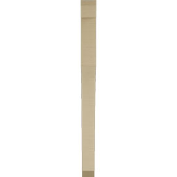 Ekena Millwork - BKTUR035X34X46WTL06RCPR - Timberthane Faux Wood Westlake Style Bracket, Slat Ends, 3 1/2"W x 34"D x 46"H, Primed Tan