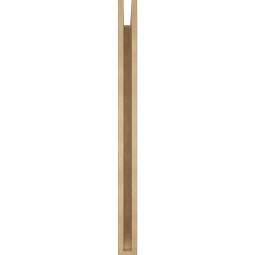 Ekena Millwork - BKTUR035X34X46WTL06RCPR - Timberthane Faux Wood Westlake Style Bracket, Slat Ends, 3 1/2"W x 34"D x 46"H, Primed Tan