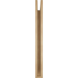 Ekena Millwork - BKTUR035X36X36WTL06RCPR - Timberthane Faux Wood Westlake Style Bracket, Slat Ends, 3 1/2"W x 36"D x 36"H, Primed Tan