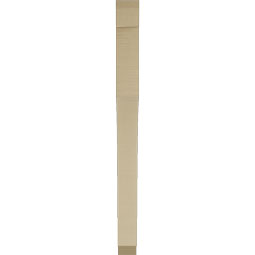 Ekena Millwork - BKTUR035X36X44WTL06RCPR - Timberthane Faux Wood Westlake Style Bracket, Slat Ends, 3 1/2"W x 36"D x 44"H, Primed Tan