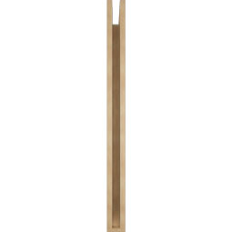 Ekena Millwork - BKTUR035X36X44WTL06RCPR - Timberthane Faux Wood Westlake Style Bracket, Slat Ends, 3 1/2"W x 36"D x 44"H, Primed Tan