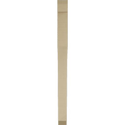 Ekena Millwork - BKTUR035X36X48WTL06RCPR - Timberthane Faux Wood Westlake Style Bracket, Slat Ends, 3 1/2"W x 36"D x 48"H, Primed Tan