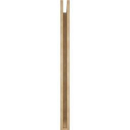 Ekena Millwork - BKTUR035X36X48WTL06RCPR - Timberthane Faux Wood Westlake Style Bracket, Slat Ends, 3 1/2"W x 36"D x 48"H, Primed Tan