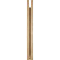 Ekena Millwork - BKTUR035X38X38WTL06RCPR - Timberthane Faux Wood Westlake Style Bracket, Slat Ends, 3 1/2"W x 38"D x 38"H, Primed Tan