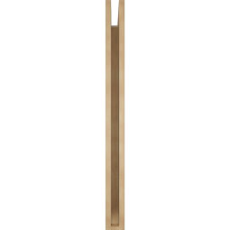 Ekena Millwork - BKTUR035X38X42WTL06RCPR - Timberthane Faux Wood Westlake Style Bracket, Slat Ends, 3 1/2"W x 38"D x 42"H, Primed Tan