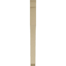 Ekena Millwork - BKTUR035X38X44WTL06RCPR - Timberthane Faux Wood Westlake Style Bracket, Slat Ends, 3 1/2"W x 38"D x 44"H, Primed Tan