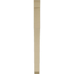 Ekena Millwork - BKTUR035X38X46WTL06RCPR - Timberthane Faux Wood Westlake Style Bracket, Slat Ends, 3 1/2"W x 38"D x 46"H, Primed Tan