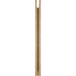 Ekena Millwork - BKTUR035X38X46WTL06RCPR - Timberthane Faux Wood Westlake Style Bracket, Slat Ends, 3 1/2"W x 38"D x 46"H, Primed Tan