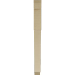 Ekena Millwork - BKTUR035X40X40WTL06RCPR - Timberthane Faux Wood Westlake Style Bracket, Slat Ends, 3 1/2"W x 40"D x 40"H, Primed Tan
