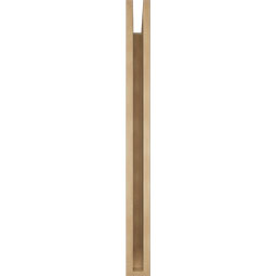 Ekena Millwork - BKTUR035X40X40WTL06RCPR - Timberthane Faux Wood Westlake Style Bracket, Slat Ends, 3 1/2"W x 40"D x 40"H, Primed Tan