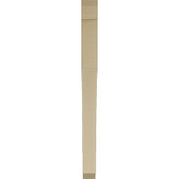 Ekena Millwork - BKTUR035X40X44WTL06RCPR - Timberthane Faux Wood Westlake Style Bracket, Slat Ends, 3 1/2"W x 40"D x 44"H, Primed Tan