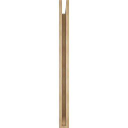 Ekena Millwork - BKTUR035X40X44WTL06RCPR - Timberthane Faux Wood Westlake Style Bracket, Slat Ends, 3 1/2"W x 40"D x 44"H, Primed Tan