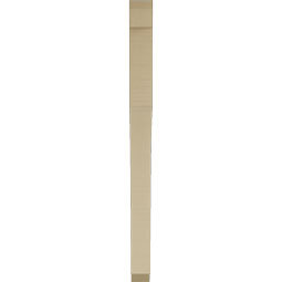 Ekena Millwork - BKTUR035X40X48WTL06RCPR - Timberthane Faux Wood Westlake Style Bracket, Slat Ends, 3 1/2"W x 40"D x 48"H, Primed Tan