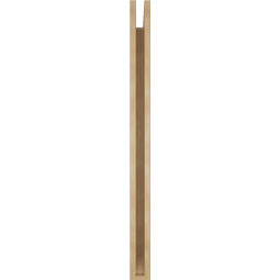 Ekena Millwork - BKTUR035X40X48WTL06RCPR - Timberthane Faux Wood Westlake Style Bracket, Slat Ends, 3 1/2"W x 40"D x 48"H, Primed Tan