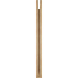 Ekena Millwork - BKTUR035X42X42WTL06RCPR - Timberthane Faux Wood Westlake Style Bracket, Slat Ends, 3 1/2"W x 42"D x 42"H, Primed Tan