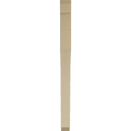 Ekena Millwork - BKTUR035X42X48WTL06RCPR - Timberthane Faux Wood Westlake Style Bracket, Slat Ends, 3 1/2"W x 42"D x 48"H, Primed Tan