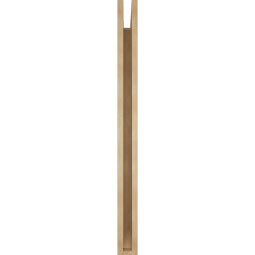 Ekena Millwork - BKTUR035X44X44WTL06RCPR - Timberthane Faux Wood Westlake Style Bracket, Slat Ends, 3 1/2"W x 44"D x 44"H, Primed Tan