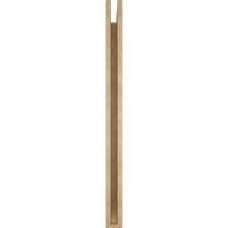 Ekena Millwork - BKTUR035X44X48WTL06RCPR - Timberthane Faux Wood Westlake Style Bracket, Slat Ends, 3 1/2"W x 44"D x 48"H, Primed Tan