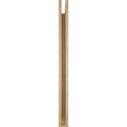 Ekena Millwork - BKTUR035X46X46WTL06RCPR - Timberthane Faux Wood Westlake Style Bracket, Slat Ends, 3 1/2"W x 46"D x 46"H, Primed Tan