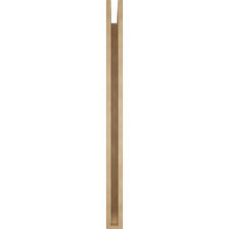 Ekena Millwork - BKTUR035X48X48WTL06RCPR - Timberthane Faux Wood Westlake Style Bracket, Slat Ends, 3 1/2"W x 48"D x 48"H, Primed Tan