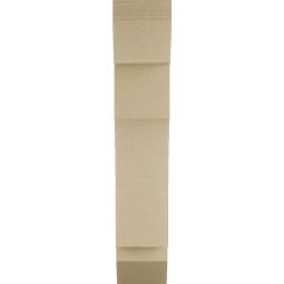 Ekena Millwork - BKTUR055X18X30WTL06RCPR - Timberthane Faux Wood Westlake Style Bracket, Slat Ends, 5 1/2"W x 18"D x 30"H, Primed Tan