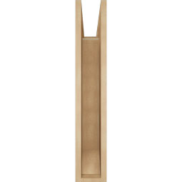 Ekena Millwork - BKTUR055X20X32WTL06RCPR - Timberthane Faux Wood Westlake Style Bracket, Slat Ends, 5 1/2"W x 20"D x 32"H, Primed Tan