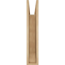 Ekena Millwork - BKTUR055X22X30WTL06RCPR - Timberthane Faux Wood Westlake Style Bracket, Slat Ends, 5 1/2"W x 22"D x 30"H, Primed Tan