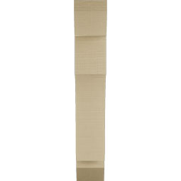 Ekena Millwork - BKTUR055X22X34WTL06RCPR - Timberthane Faux Wood Westlake Style Bracket, Slat Ends, 5 1/2"W x 22"D x 34"H, Primed Tan