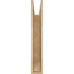 Ekena Millwork - BKTUR055X22X34WTL06RCPR - Timberthane Faux Wood Westlake Style Bracket, Slat Ends, 5 1/2"W x 22"D x 34"H, Primed Tan