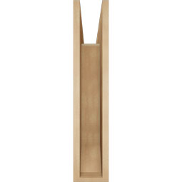 Ekena Millwork - BKTUR055X24X28WTL06RCPR - Timberthane Faux Wood Westlake Style Bracket, Slat Ends, 5 1/2"W x 24"D x 28"H, Primed Tan