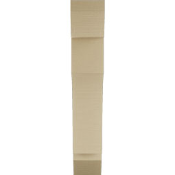 Ekena Millwork - BKTUR055X24X32WTL06RCPR - Timberthane Faux Wood Westlake Style Bracket, Slat Ends, 5 1/2"W x 24"D x 32"H, Primed Tan