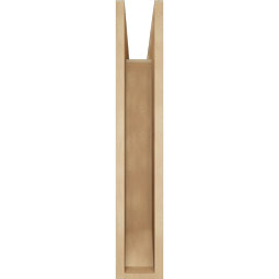 Ekena Millwork - BKTUR055X24X32WTL06RCPR - Timberthane Faux Wood Westlake Style Bracket, Slat Ends, 5 1/2"W x 24"D x 32"H, Primed Tan