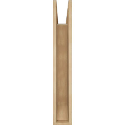 Ekena Millwork - BKTUR055X24X36WTL06RCPR - Timberthane Faux Wood Westlake Style Bracket, Slat Ends, 5 1/2"W x 24"D x 36"H, Primed Tan