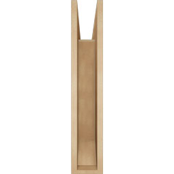 Ekena Millwork - BKTUR055X26X30WTL06RCPR - Timberthane Faux Wood Westlake Style Bracket, Slat Ends, 5 1/2"W x 26"D x 30"H, Primed Tan