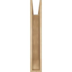 Ekena Millwork - BKTUR055X26X34WTL06RCPR - Timberthane Faux Wood Westlake Style Bracket, Slat Ends, 5 1/2"W x 26"D x 34"H, Primed Tan