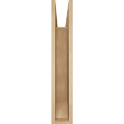 Ekena Millwork - BKTUR055X28X32WTL06RCPR - Timberthane Faux Wood Westlake Style Bracket, Slat Ends, 5 1/2"W x 28"D x 32"H, Primed Tan