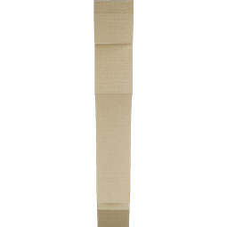 Ekena Millwork - BKTUR055X28X36WTL06RCPR - Timberthane Faux Wood Westlake Style Bracket, Slat Ends, 5 1/2"W x 28"D x 36"H, Primed Tan