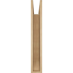 Ekena Millwork - BKTUR055X28X36WTL06RCPR - Timberthane Faux Wood Westlake Style Bracket, Slat Ends, 5 1/2"W x 28"D x 36"H, Primed Tan