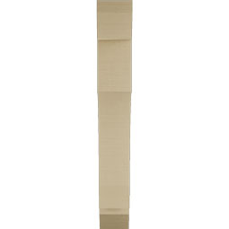 Ekena Millwork - BKTUR055X28X40WTL06RCPR - Timberthane Faux Wood Westlake Style Bracket, Slat Ends, 5 1/2"W x 28"D x 40"H, Primed Tan