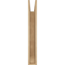 Ekena Millwork - BKTUR055X28X40WTL06RCPR - Timberthane Faux Wood Westlake Style Bracket, Slat Ends, 5 1/2"W x 28"D x 40"H, Primed Tan