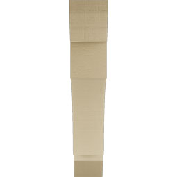 Ekena Millwork - BKTUR055X30X30WTL06RCPR - Timberthane Faux Wood Westlake Style Bracket, Slat Ends, 5 1/2"W x 30"D x 30"H, Primed Tan