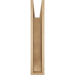 Ekena Millwork - BKTUR055X30X30WTL06RCPR - Timberthane Faux Wood Westlake Style Bracket, Slat Ends, 5 1/2"W x 30"D x 30"H, Primed Tan