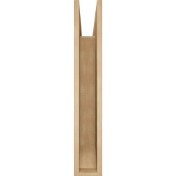 Ekena Millwork - BKTUR055X30X34WTL06RCPR - Timberthane Faux Wood Westlake Style Bracket, Slat Ends, 5 1/2"W x 30"D x 34"H, Primed Tan