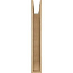 Ekena Millwork - BKTUR055X30X38WTL06RCPR - Timberthane Faux Wood Westlake Style Bracket, Slat Ends, 5 1/2"W x 30"D x 38"H, Primed Tan